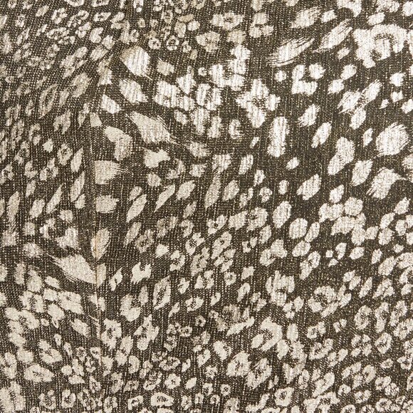 PatBO Metallic Leopard Spot Faux-Wrap Long Sleeve Cocktail Mini Dress - Picture 6 of 6